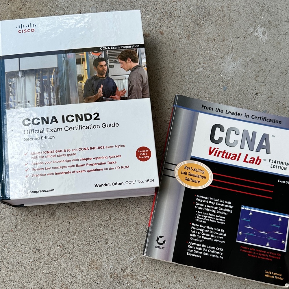 Cisco CCNA ICND2 Guide and Virtual Lab Books